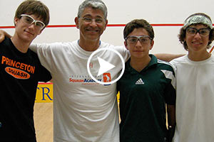 Squash Camps - Squash Campers with Coach