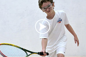 Camp Squash - Squash Player With Eye Black